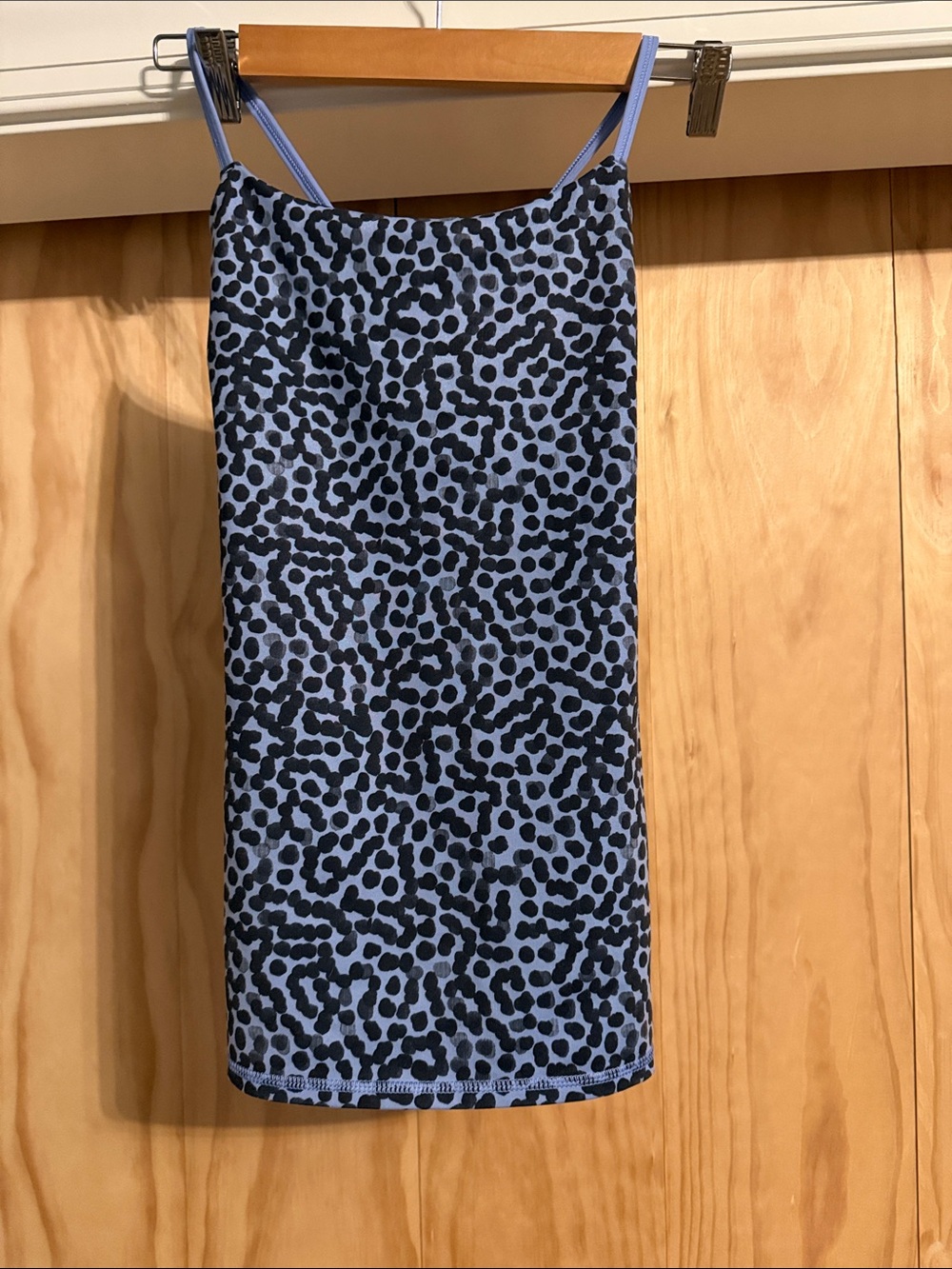 lululemon athletica Blue and Black Leopard tank top